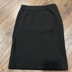 Black midi skirt